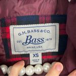 G.H.Bass & Co. Maroon Quilted Snap Button Vest Size XS Red Photo 3