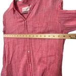 Nili Lotan Cotton Button Down Shirt Women’s Size Small Red Lightweight Long Slee Photo 9