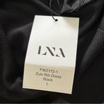LNA NWT  Clothing Zuki Rib Dress in Black Size Large Photo 7