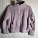 Athleta  Tugga Sherpa Jacket Lilac Purple & Silver Photo 1