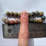 Crystal Beaded Bracelet Boho Stretch Power Tan Photo 4
