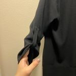 Lush Clothing Lush Tunic Blouse Black 3/4 Roll Tab Sleeves V-Neck Pullover Oversized Size M Photo 3