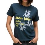 Daydreamer Elton John Goodbye Yellow Brick Road Flower Tee, Size S New MSRP $95 Photo 2