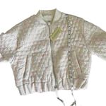 NEW BLANKNYC Women’s Luxury Clothing Bomber Jacket Size S White Photo 9