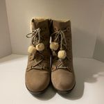 Cole Haan  Nike Air Talish Suede Shearling Lace Waterproof Boot WedgesNO BOX NWOT Photo 2