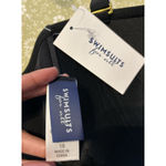 NWT Swimsuits For All Valentine Bandeau Bikini Top Black Ruched Size 18 Photo 4