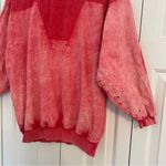 Vintage Y2K Distressed Acid Wash Corduroy Pullover Sz Medium Streetwear Pink Photo 10