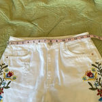 ZARA White  embroidered floral shorts size 2 NWOT Photo 6