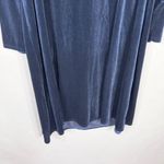 Quacker Factory Plus Size 3X Dress Blue Velvet Embroidered Rhinestone Midi 465 Photo 9