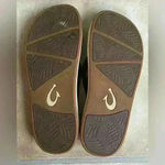 Olukai  Women's Nu'a Pi'o Sandals Flip Flop Black/Black Cream 20445-4040; 7 Photo 3