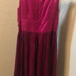 Spiegel  fuchsia dress with gemstones in waistline Photo 3