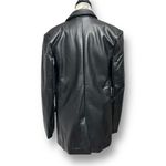 Endless Rose M Black Faux Leather PU Oversized Blazer Jacket Y2K Mob Wife NWT Photo 6