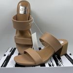 dv By Dolce Vita Women's Sharona Dual Strap Heeled Sandal Cafe/Tan 6.5 New Photo 0
