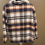 Flannel Shacket Orange Size M Photo 1
