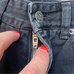 Vintage 90s outlaw beware of imposters high rise black Jean Shorty shorts Size 5 Photo 3