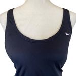 Nike women's size 8 black racerback v-back tankini swimsuit top swimwear Photo 4