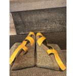 Aerology Girl Plush Yellow Wedge Sandals NEW Size 8.5 Photo 6