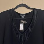 City Chic Midi Dress Sz 2X knit Long Sheer Lace Sleeves A-line Fit&Flare Fall Photo 2