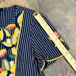 Madewell  Fable Floral Striped Embroidery Short Sleeve Blouse Small Photo 5