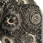 No Comment SOFT!! Festival EDM Rave Black Mid Rise Leggings Astrology Women’s Sz Large Photo 1