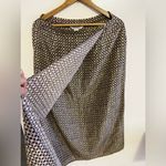 Melrose and Market Melrose Floral Collectible Maxi Skirt 100% Silk stamp Two Buttons Vintage brown Photo 11