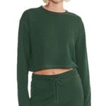 NWT Aritzia Sunday Best Baby Waffle Long Sleeve Crop Top SMALL in Okra Green Photo 7