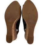 Coach Ferry Wedge Jacquard Monogram Black/Smoke/Black Cork Shoes Photo 13