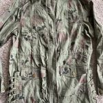 Miami women’s small green floral jacket Photo 1