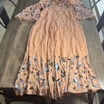 Jaase  Wide Leg Floral Peach Jumpsuit Photo 3