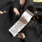 Brandy Melville  Black Grunge Floral Mini Wrap Skirt Photo 4