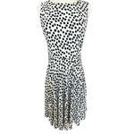 Loft Petites black polka dot dress size PL Midi Fit and Flare Classic Mod Chic Photo 1