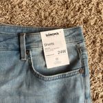 Sonoma NWT! Light Wash Distressed High Rise Jean Short Size 24W Photo 6
