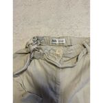 ZARA  Beige Belted Wide‎ Leg Jean Size 4 Photo 2