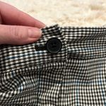 Talbots  10 Houndstooth Signature Dress Pants Straight Leg White Black Blue EUC Photo 4