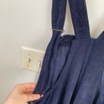 Handmade Womens XL Blue Corduroy Bib Overalls Utility Garden Workwear Grunge Photo 8