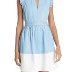 Kate Spade  • Blue Cream Dip Dye Denim Dress Photo 2
