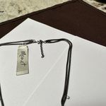 Monet  Rhinestone Gunmetal Adjustable Length Double Strand Station Necklace NWT Photo 3