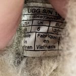 UGG  Slippers Womens Size 8 Knit Shearling Grey Green‎ Slip On Cozy Shoes Warm Photo 8