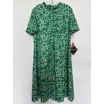 Lane Bryant NWT Deadstock 60s Emilio Borghese x Mod Dress Green White Print XL Photo 2