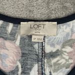 Loft  Shirt Womens Small Petite Black Pink Blue Dark Floral Tank Bohemian Cottage Photo 5