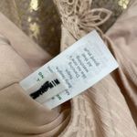 Aerie ribbed crop top bralette, lace racerback, nude, M NWOT Photo 2