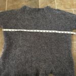 Poetry Sweater Womens Size 12 Alpaca Wool Mock Neck Warm Gray Long Sleeve Photo 4