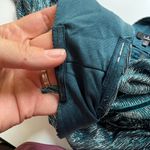 Lulus Dark Teal Deep V Smokeshow Metallic Mini Dress Size Medium NWT Blue Photo 10