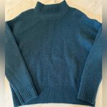 Madewell Dillon Mock Neck Pullover Sweater In Blue Hematite wool alpaca blend S Photo 1