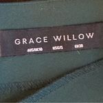Grace Willow Pretty Strong Green Shorts W Gold Zipper In Back With Pocke… Photo 1