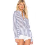 Rails  Sydney Long Sleeve Button Down Shirt in Boracay Stripe size Medium $148 Photo 10