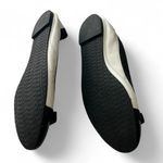 Michael Kors | 5.5 | Ballet Flat Shoes Women's Quilted White Black Bow Logo MK Photo 2