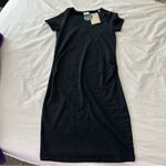 Mamalicious maternity scoop neck t shirt dress Black Size undefined Photo 1