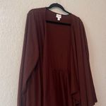 LuLaRoe  Shirley XLarge Kimono Open Cardigan Solid Textured BROWN #213 Photo 6
