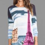 Tibi Eiffel Tower colorful Sweater Pullover Top Photo 1